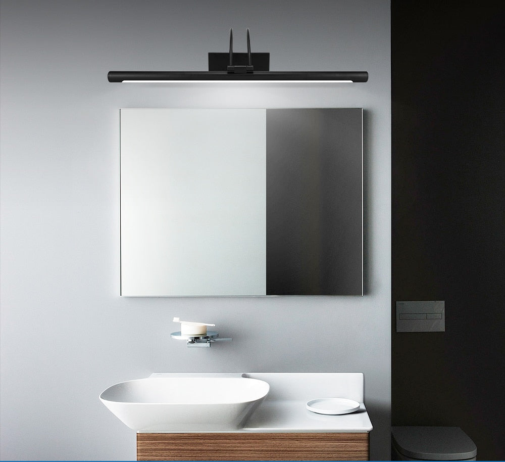 LED Polished Silver or Balck Vanity Wall Sconce SKU# LIG0038